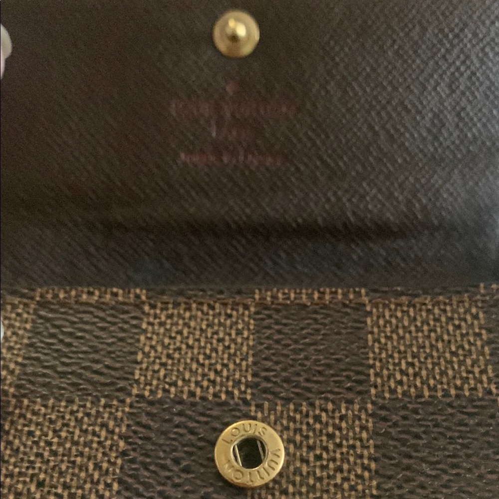 Authentic LV Brown Damier Ebene Key & Card Holder - Picture 3 of 8